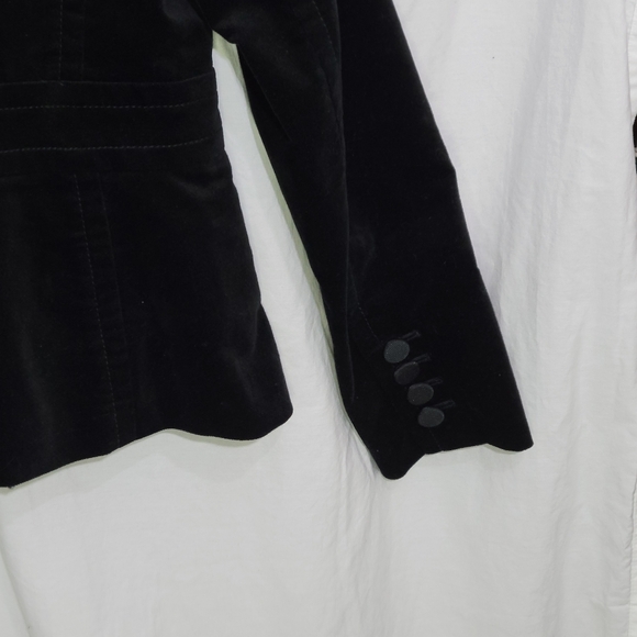 Talbots Women's Modern Velveteen Blazer Black Size 4 NWOT office dressy capsule - Picture 8 of 12